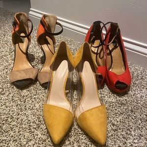 3 Pairs of Classic Suede Heels